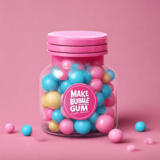 Step-by-step guide on making bubble gum